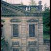 View from NE showing stabilised remains of main block, Mavisbank House.