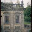 View from NE showing stabilised remains of main block, Mavisbank House.