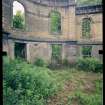 View from E showing remains of quadrant screen wall, Mavisbank House.