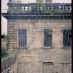 View from NW showing stabilised remains of main block, Mavisbank House.