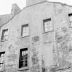 Detail of date plaque inscribed: IC MS 1740 on gable front of 9 Boyndie Street, Banff.