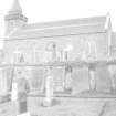 Churchyard, Longforgan Parish Church, Main Street, Longforgan, Perth and Kinross 