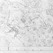 Photographic copy of a section of 1:2500 scale plan: General Survey of Ardeer/Stevenston site, 1976.  Based on photgrammetic method from aerial photography by Fairey Surveys Scotland, dated June 1975