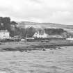 View showing Sea Gate, Pier House and Clock Tower, Lamlash, Isle of Arran, North Ayrshire 