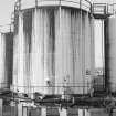 Ardrossan, Refinery & Bitumen Plant. View of insulated storage tank.