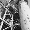 Ardrossan, Refinery & Bitumen Plant. View of bitumen blowing column.