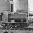 Ardrossan, Refinery & Bitumen Plant. View of fireless locomotive.