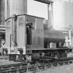 Ardrossan, Refinery & Bitumen Plant. View of fireless locomotive.