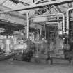 Ardrossan, Refinery & Bitumen Plant. Interior.
View of steam powered circulating pumps.