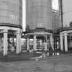 Ardrossan, Refinery & Bitumen Plant. View of insulated and heated storage tanks.