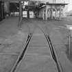 Ardrossan, Refinery & Bitumen Plant. View of railway tracks and rail tanker dispatch bay.