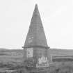 Lord Thomas Fraser memorial obelisk, St Mary's Church Cemetery, Kilmuir, Dunvegan, Isle of Skye