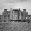 View of east front of Archerfield House in derelict state.