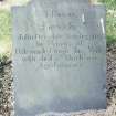 Detail of headstone.