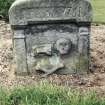 Detail of headstone.