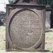 Detail of headstone.