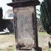 Detail of headstone.