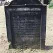 Detail of headstone.