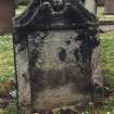 Detail of headstone.