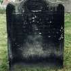 Detail of headstone.