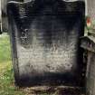 Detail of headstone.