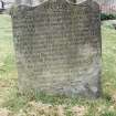 Detail of headstone.