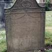 Detail of headstone.