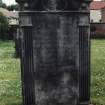 Detail of headstone.