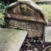 Detail of headstone.