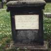 Detail of headstone.