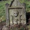 Detail of headstone.