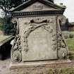 Detail of headstone.