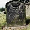 Detail of headstone.