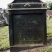 Detail of headstone.