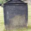 Detail of headstone.