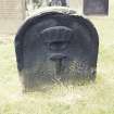 Detail of headstone.