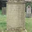 Detail of headstone.