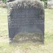 Detail of headstone.