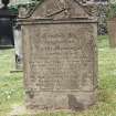 Detail of headstone.