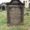 Detail of headstone.