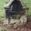 Detail of headstone.