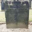 Detail of headstone.