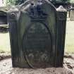 Detail of headstone.