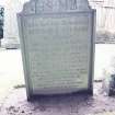 Detail of headstone.