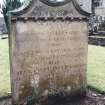 Detail of headstone.