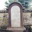 Detail of headstone.