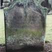 Detail of headstone.