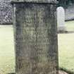 Detail of headstone.