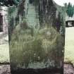 Detail of headstone.