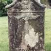 View of headstone.